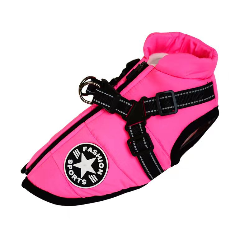 Waterproof Winter Dog Coat with Built-In Harness - Warm Jacket for Small to Large Dogs
