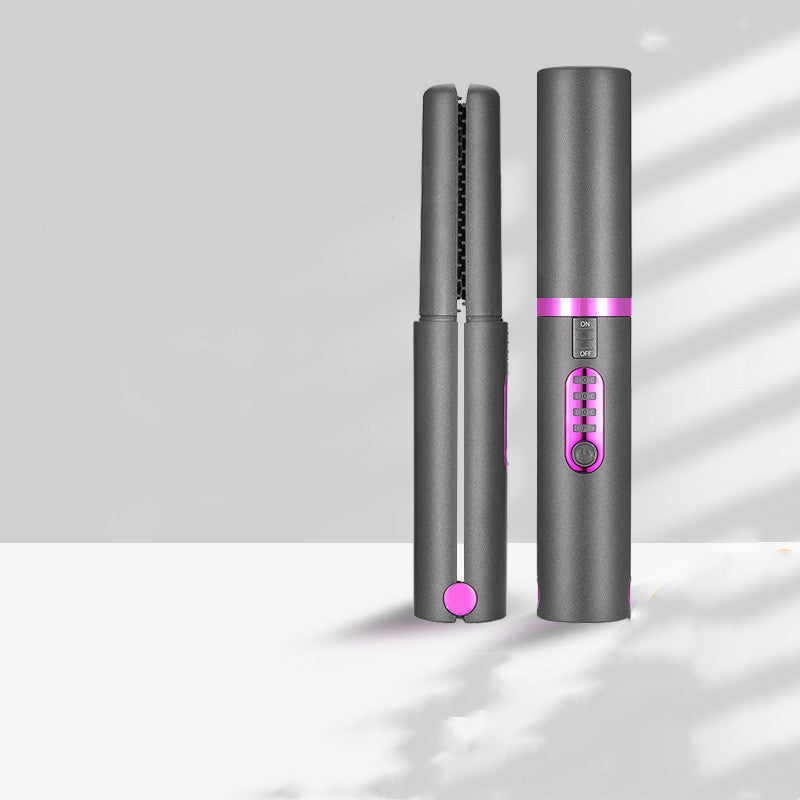 Mini Wireless Travel Hair Straightener - USB Rechargeable Ceramic Flat Iron