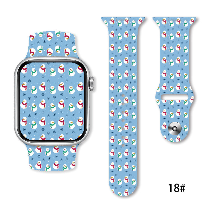 Christmas Silicone Strap Printing Suitable | Xmas Holiday Decor