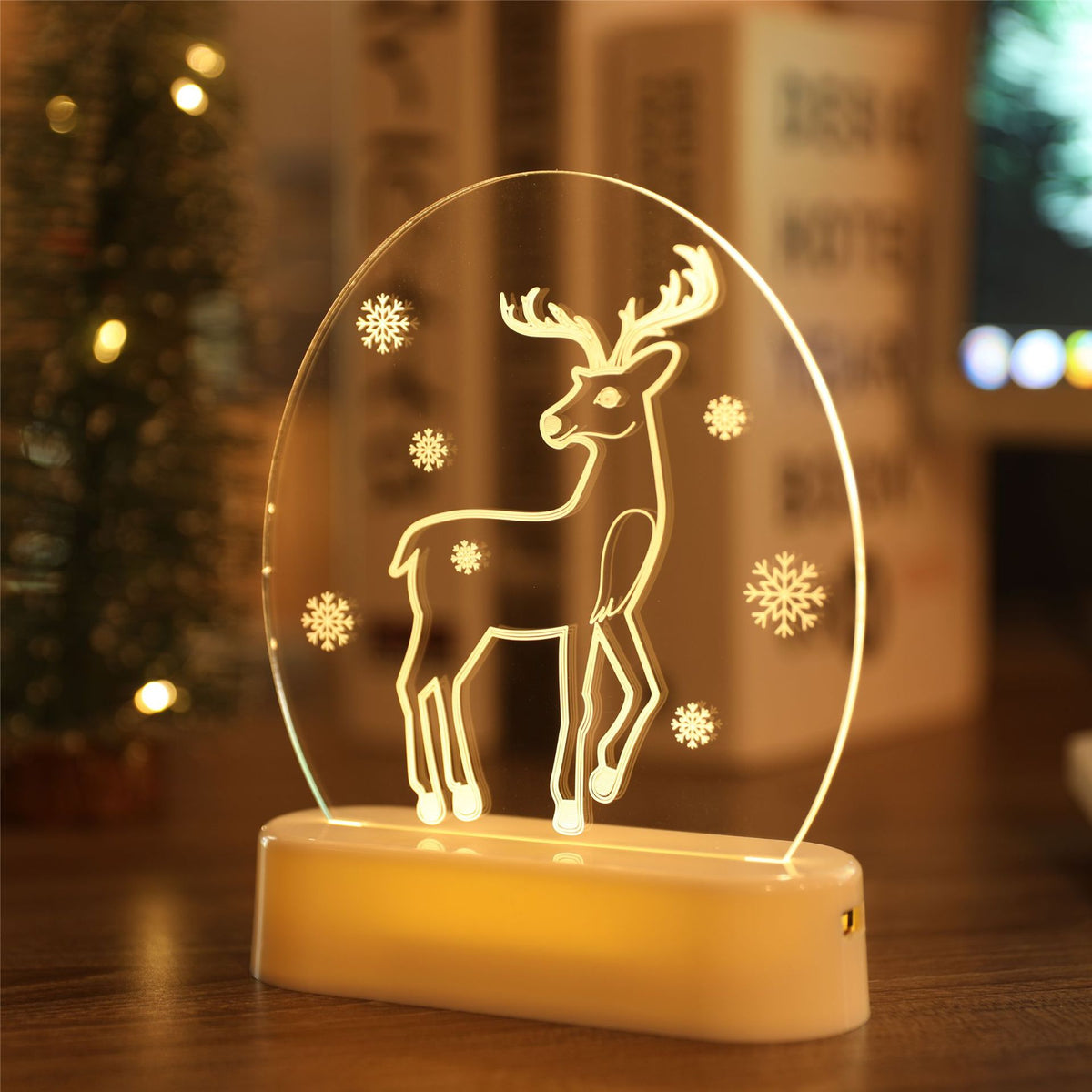 Christmas Bedside Night Light | Xmas Holiday Decor