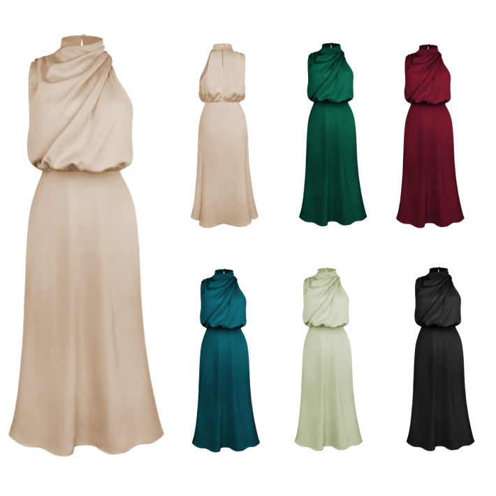 Summer Sleeveless Dress Fashion Elegant Evening Party Club Clothing