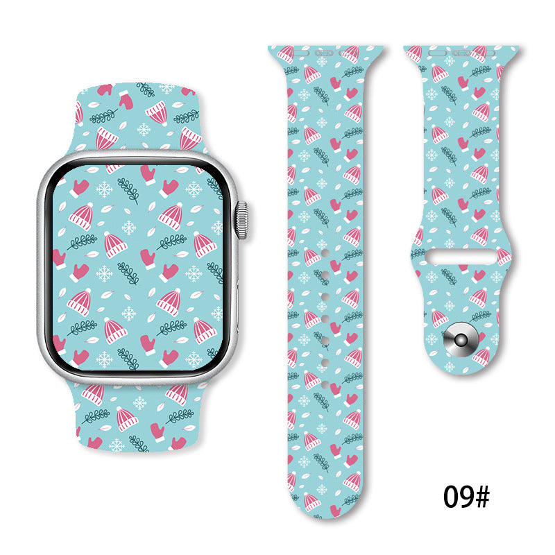 Christmas Silicone Strap Printing Suitable | Xmas Holiday Decor