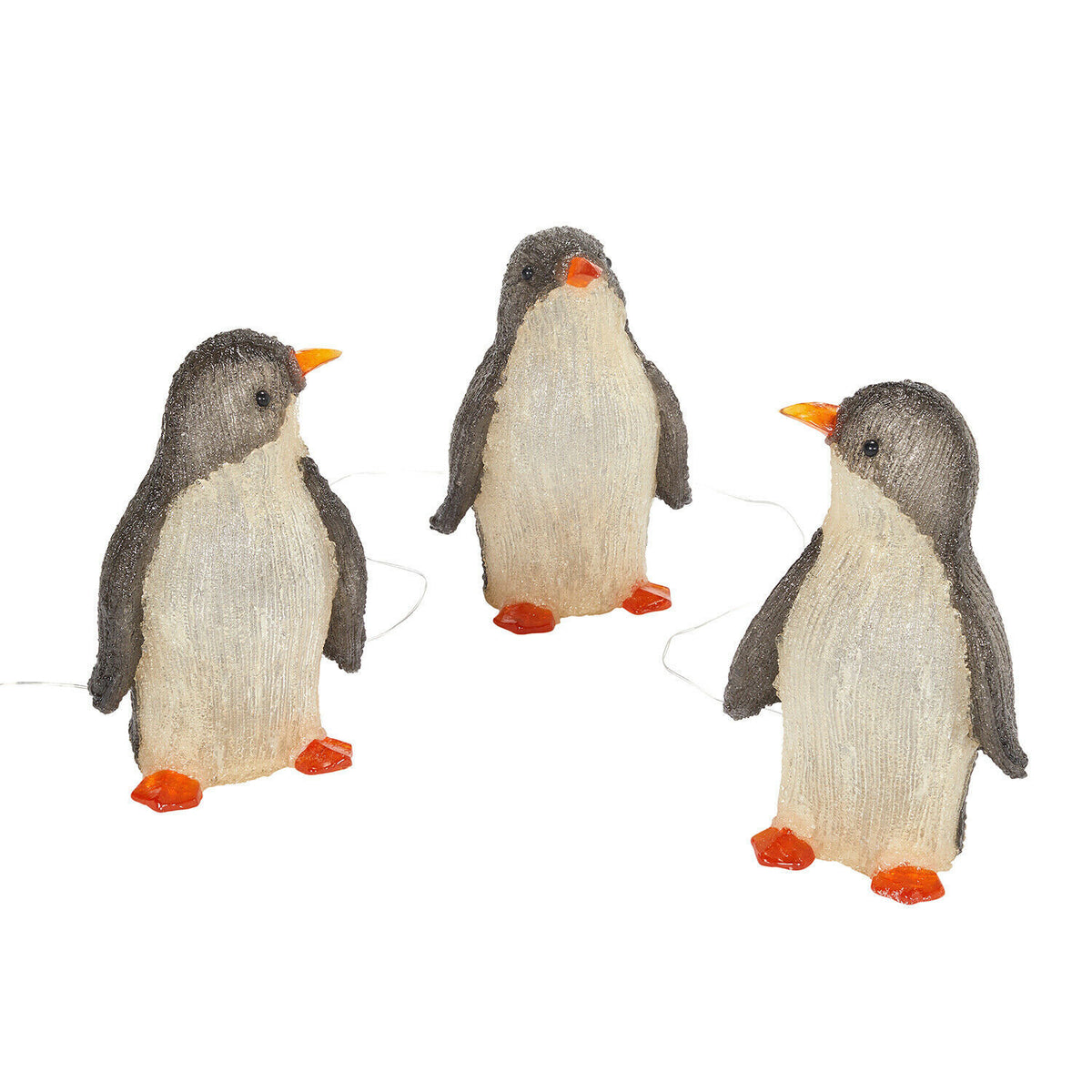 Christmas Acrylic Penguin Decoration Light Ornaments | Xmas Holiday Decor
