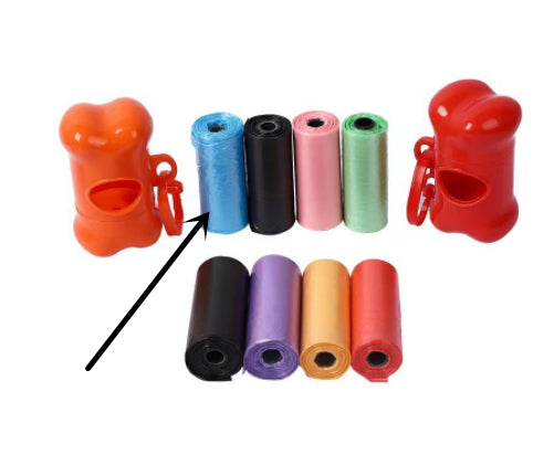 Dog Poop Bags - Leak-Proof Waste Bags on Rolls, 6 Colours
