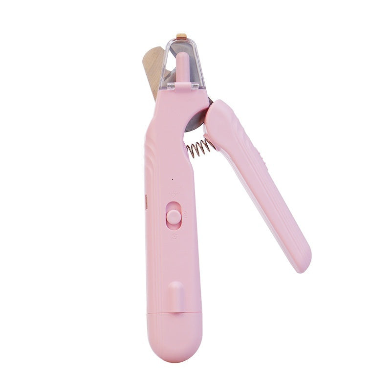 2-in-1 LED Pet Nail Clipper & Grinder - Safe Dog and Cat Nail Trimmer
