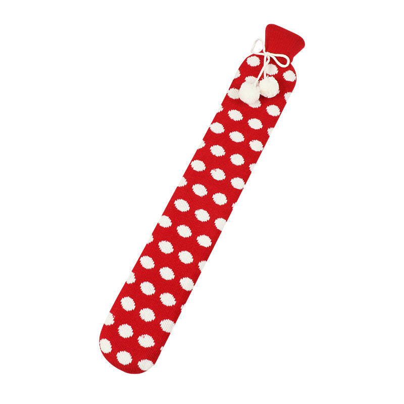 2L Cute Hot Water Bottle with Cover - Portable Belly & Hand Warmer