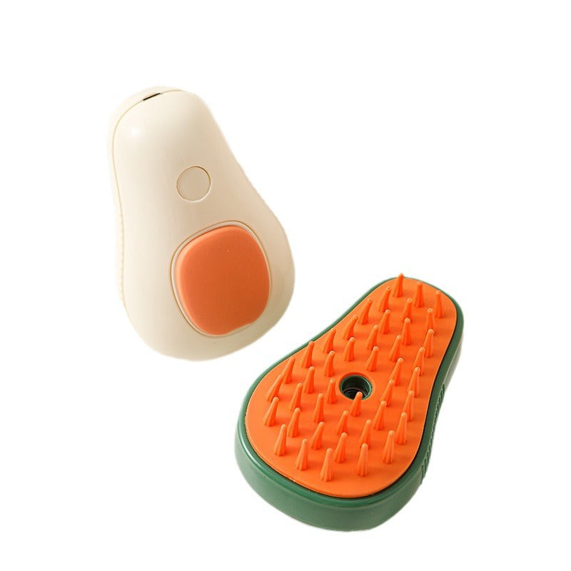 Avocado Steamy Cat Brush - 3-in-1 Self-Cleaning Spray Grooming Comb