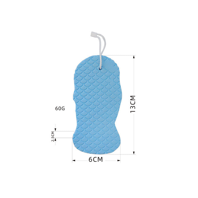 3D Fish Scale Body Scrub Sponge - Exfoliating Bath Sponge