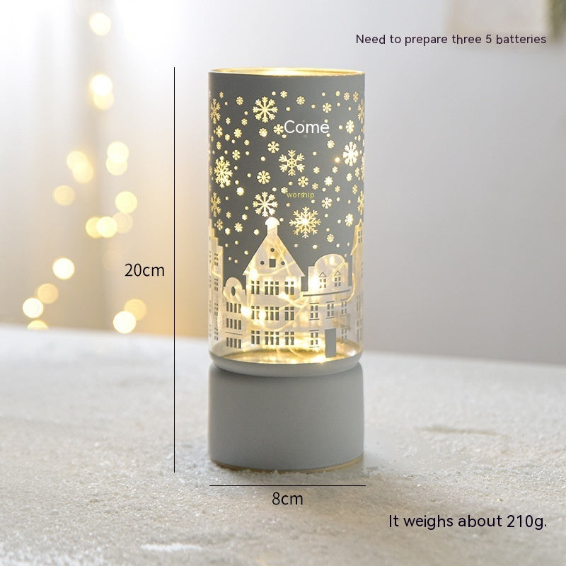 Christmas Luminous Glass Desktop Decoration | Xmas Holiday Decor