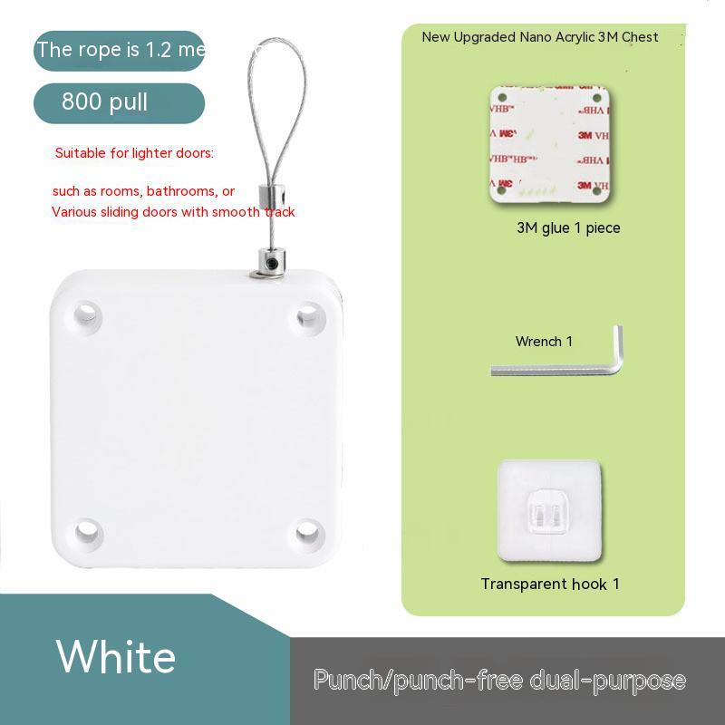 Automatic Door Closer with Retractable Cable