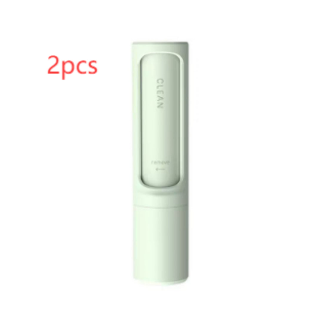 2-in-1 Reusable Pet Hair Remover Brush - Self-Cleaning Lint Roller for Furniture & Clothes