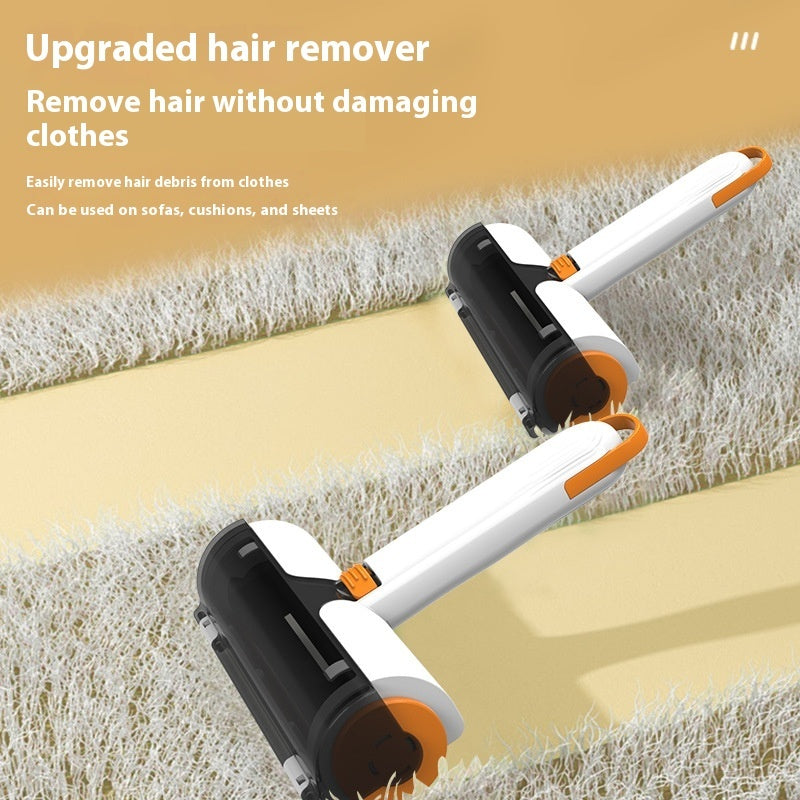 2-in-1 Reusable Pet Hair Remover Roller - Washable Lint Brush for Sofa & Clothes