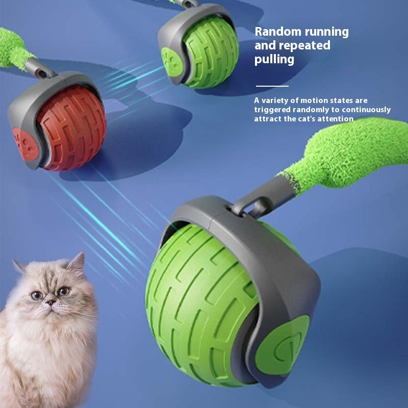 Smart Automatic Cat Ball - Interactive Rolling Teaser Toy, USB Rechargeable