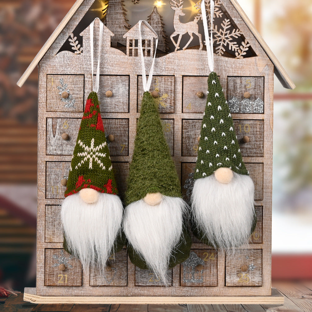 Christmas Decorations Knitted Small Pendant | Xmas Holiday Decor