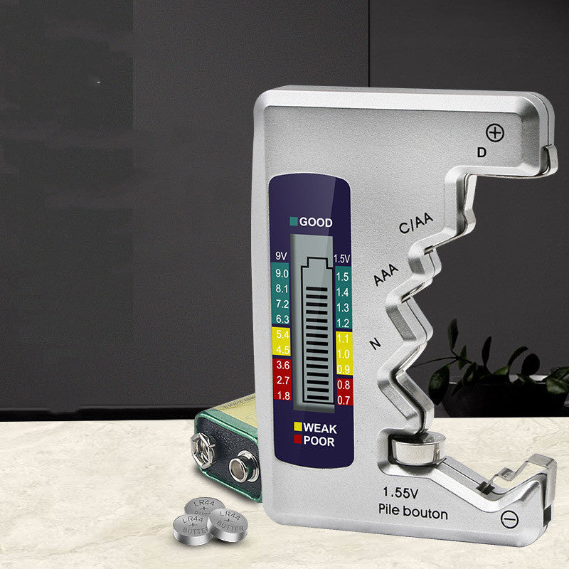 Universal Digital LCD Battery Tester - AA AAA 9V Checker