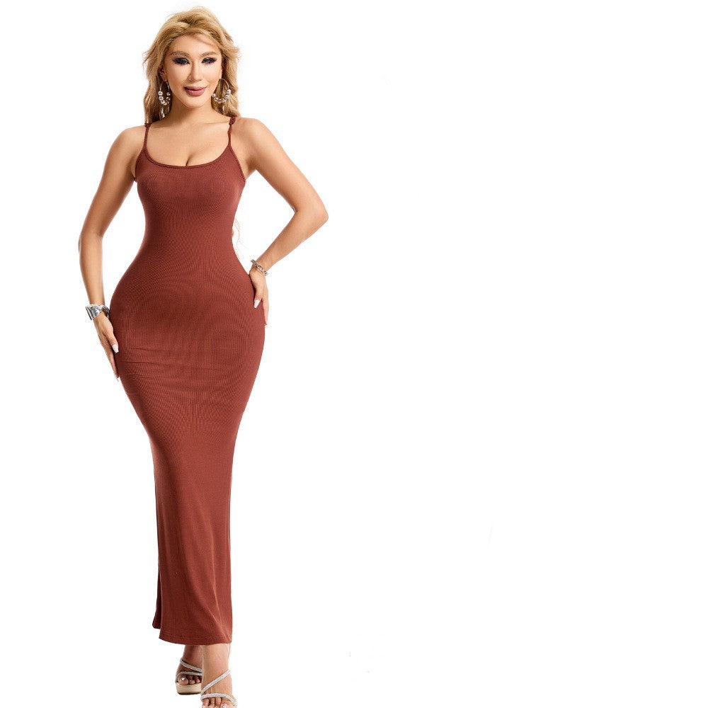 Women's Shapewear Dress Jumpsuit Tummy Tuck Lift Corset Open Crotch