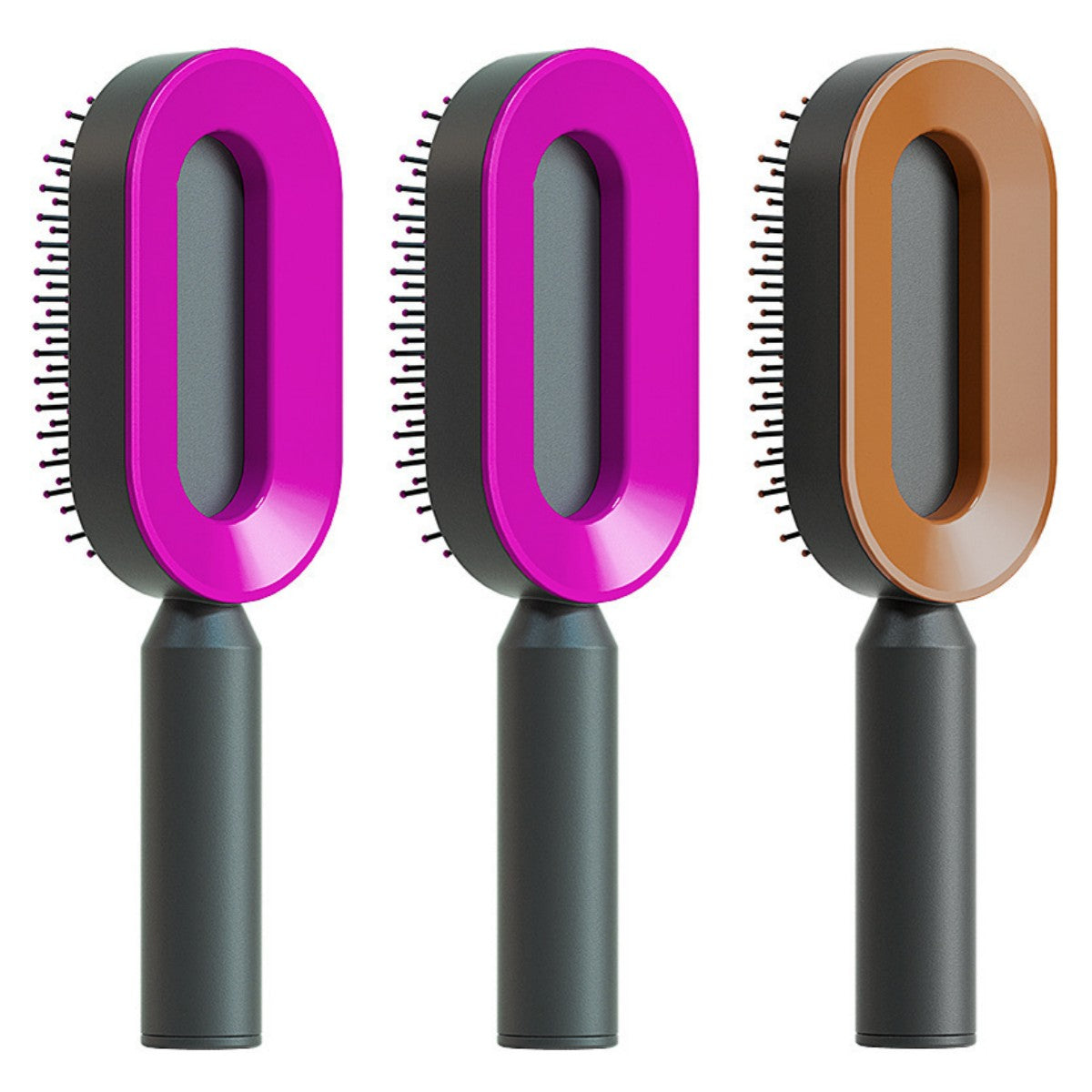 Self Cleaning Hair Brush for Women One-Key Loss Airbag Massage Scalp