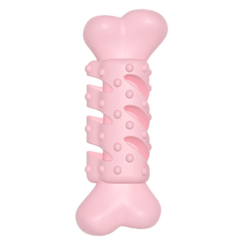 Bone Shaped Dog Teething Toy - Durable TPR Chew Bone for Puppies