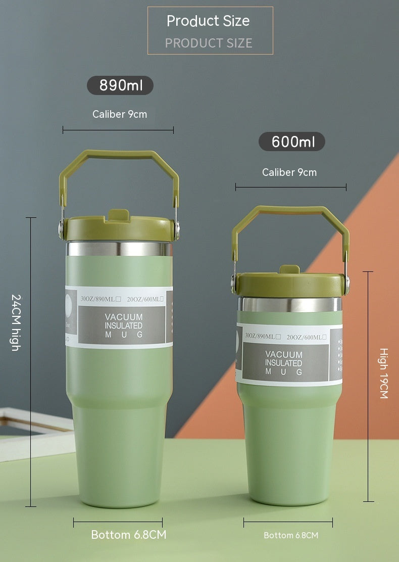 Portable Stainless Steel Car Travel Cup - Insulated Tumbler