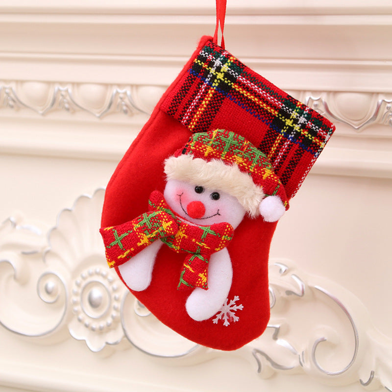 Christmas Decorations Santa Claus Socks Tree Pendant Gift Bag | Holiday Gift