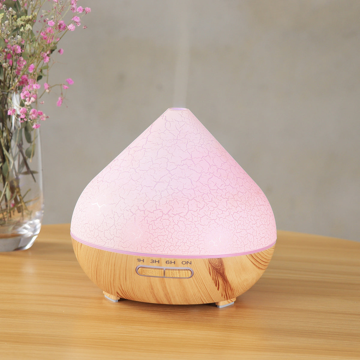 Crackle Volcano Humidifier - Colorful Flame Aroma Diffuser