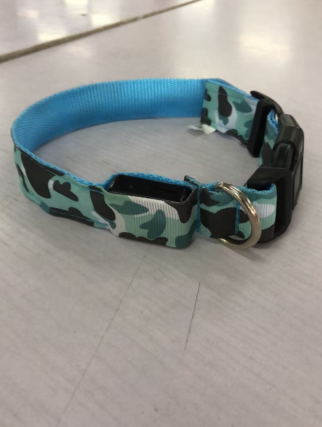 Camouflage LED Dog Collar - Light-Up Safety Collar, Battery or USB Charging