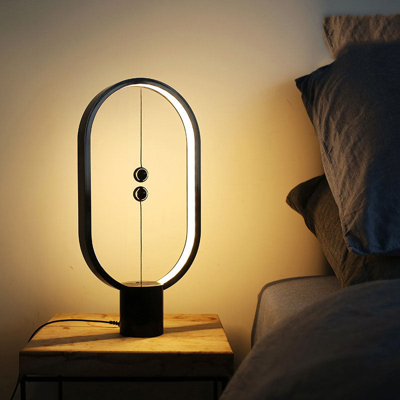 Creative Magnetic Balance LED Lamp - Levitating Switch Night Light Desk Decor