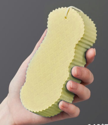 3D Fish Scale Body Scrub Sponge - Exfoliating Bath Sponge