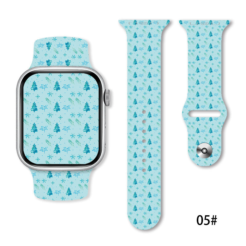 Christmas Silicone Strap Printing Suitable | Xmas Holiday Decor