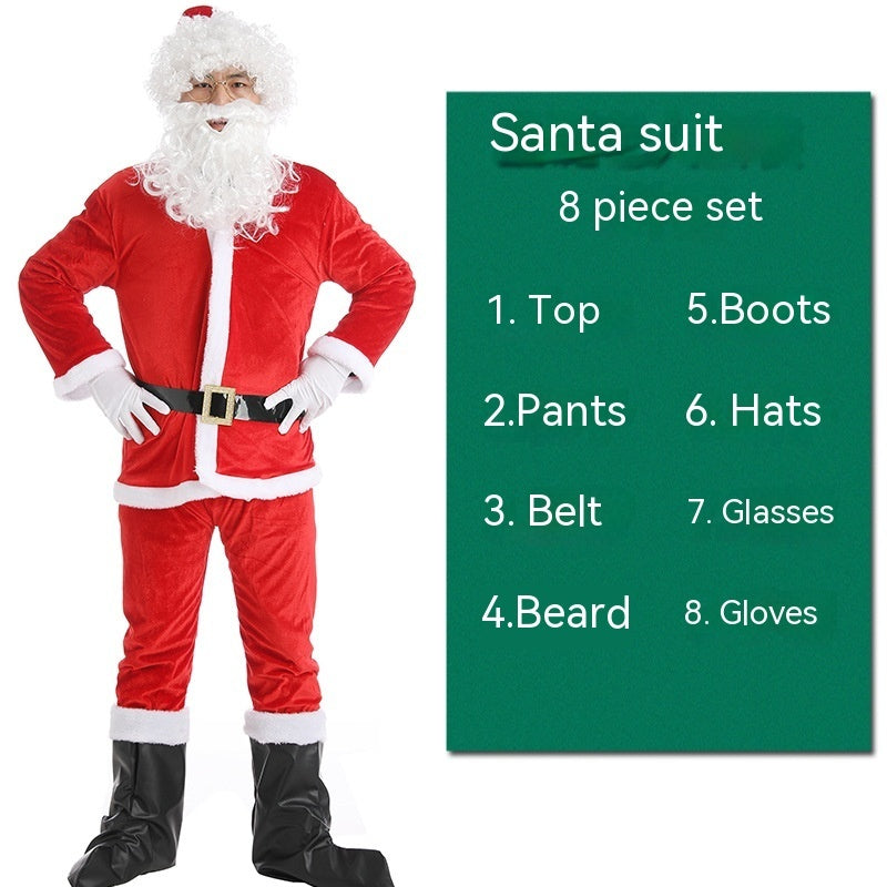 Christmas Costume Men's and Women's Clothing Full Set Performance | Holiday Gift