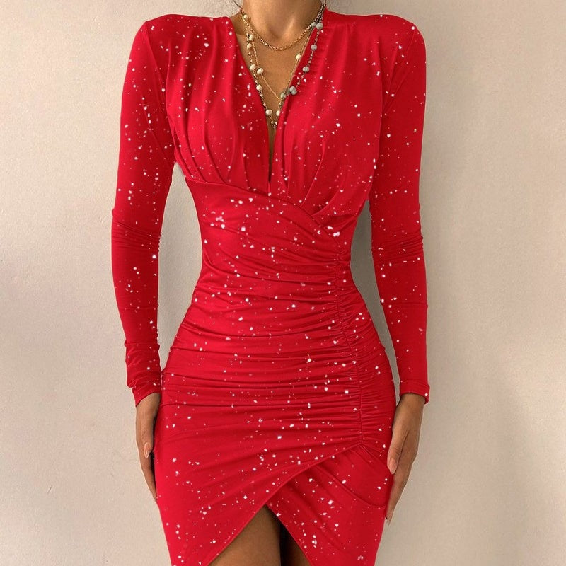 Printed Slim Dresses for Women
