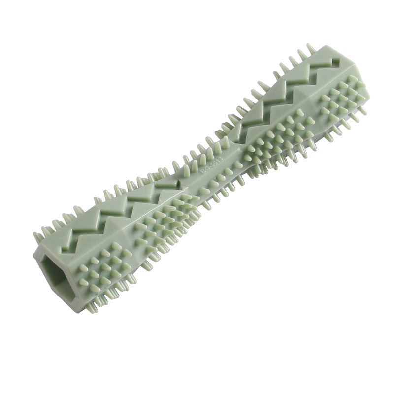 TPR Dog Chew Toy - Teeth Cleaning Toothbrush Stick for Puppies & Small Dogs