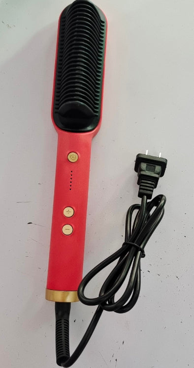 New 2-in-1 Hair Straightener Hot Comb Negative Ion Curling Tong