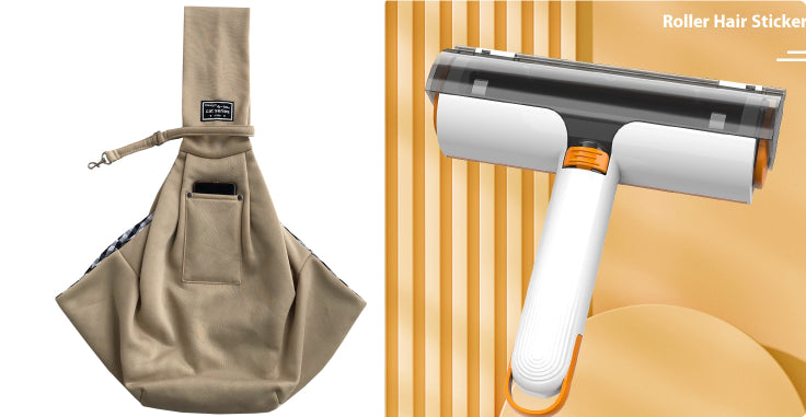 2-in-1 Reusable Pet Hair Remover Roller - Washable Lint Brush for Sofa & Clothes