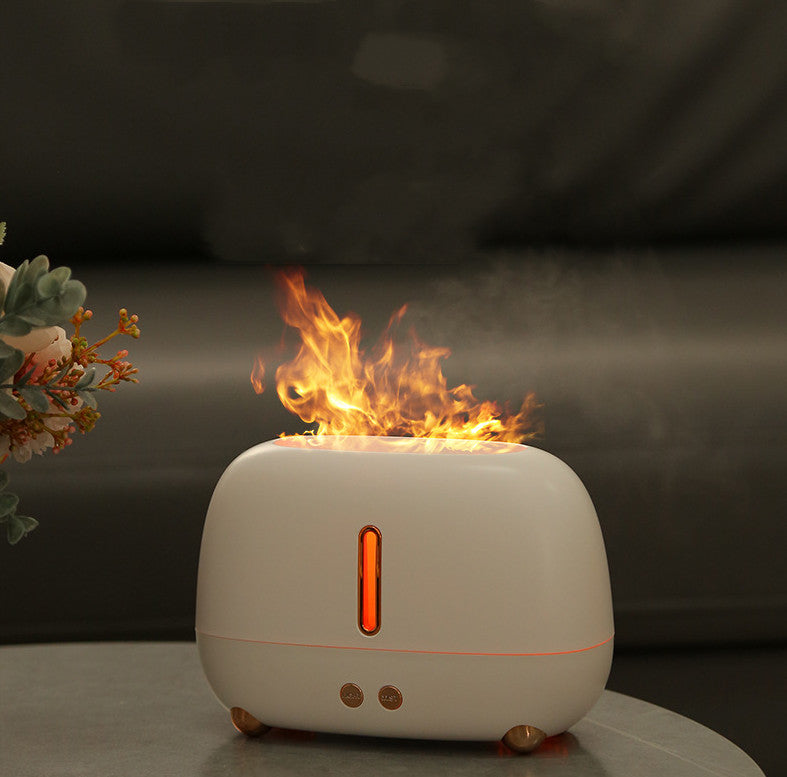 Flame Humidifier Upgraded Fireplace Air Aroma USB Essential Oil