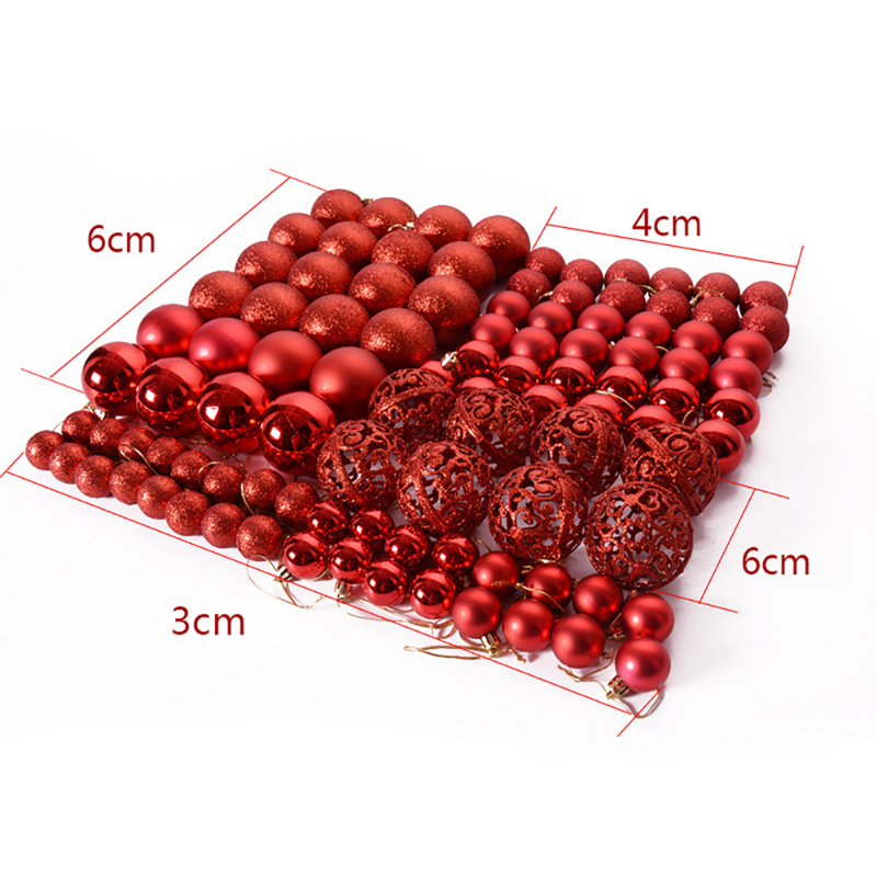 Christmas Matte Decorative Ball | Xmas Holiday Decor