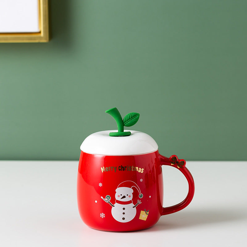 Christmas Fashion Mug Elk Snowman Cute Cartoon Ceramic | Holiday Gift
