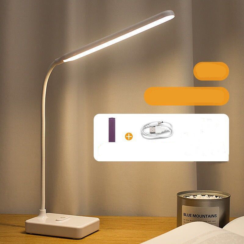 Folding USB Rechargeable LED Desk Lamp - Portable Reading Light