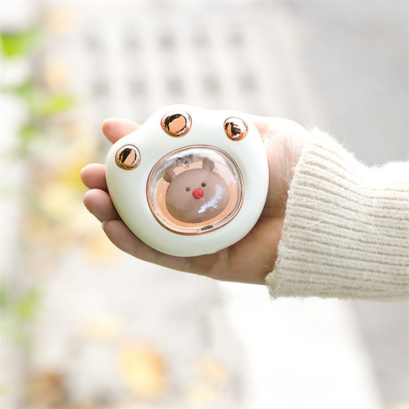 Cute Cat Paw Mini Hand Warmer - USB Rechargeable Portable Pocket Heater for Winter