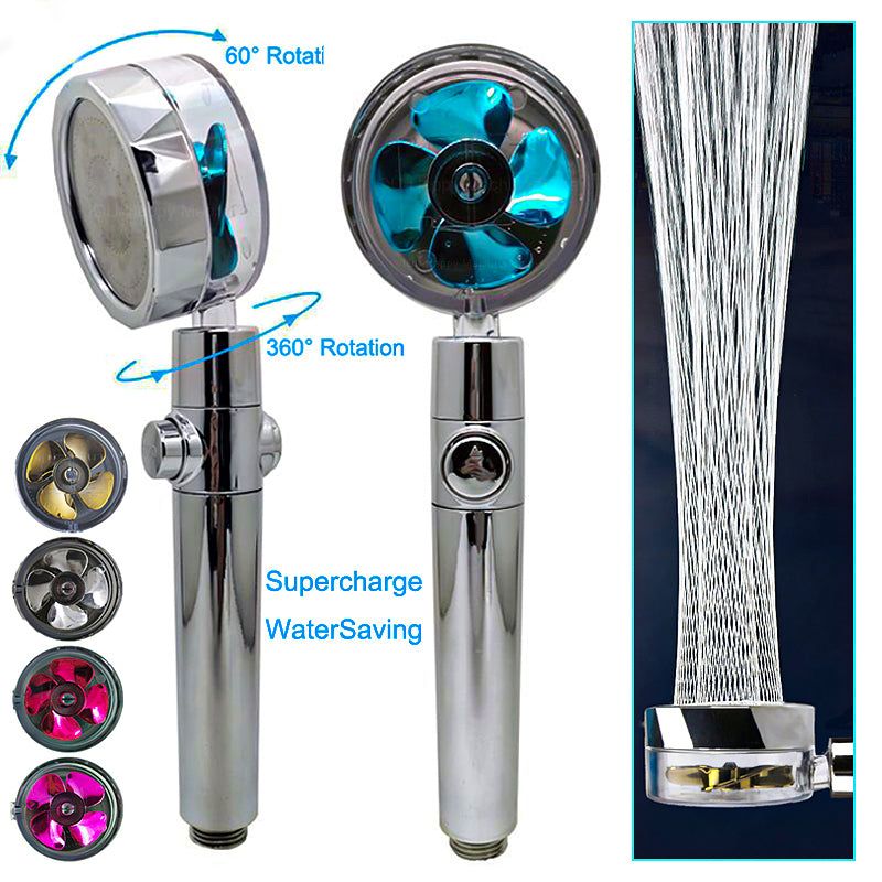 360° Rotating Water Saving Shower Head - High Pressure Rain Spray Nozzle