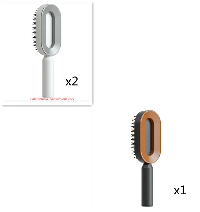 Self Cleaning Hair Brush for Women One-Key Loss Airbag Massage Scalp