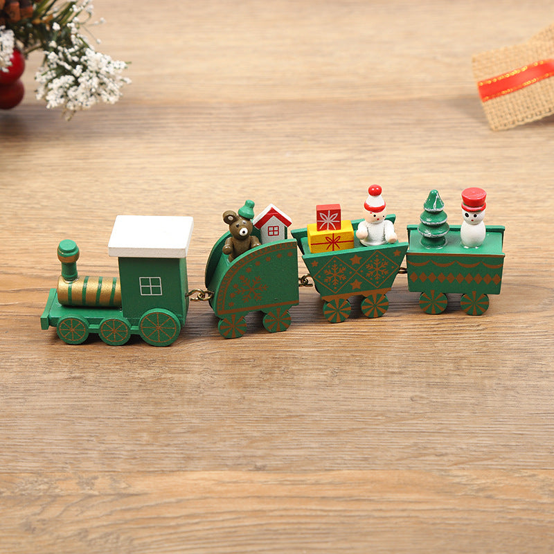 Christmas Decorations Wooden Trains Window Crafts | Xmas Holiday Decor