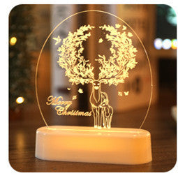 Christmas Bedside Night Light | Xmas Holiday Decor