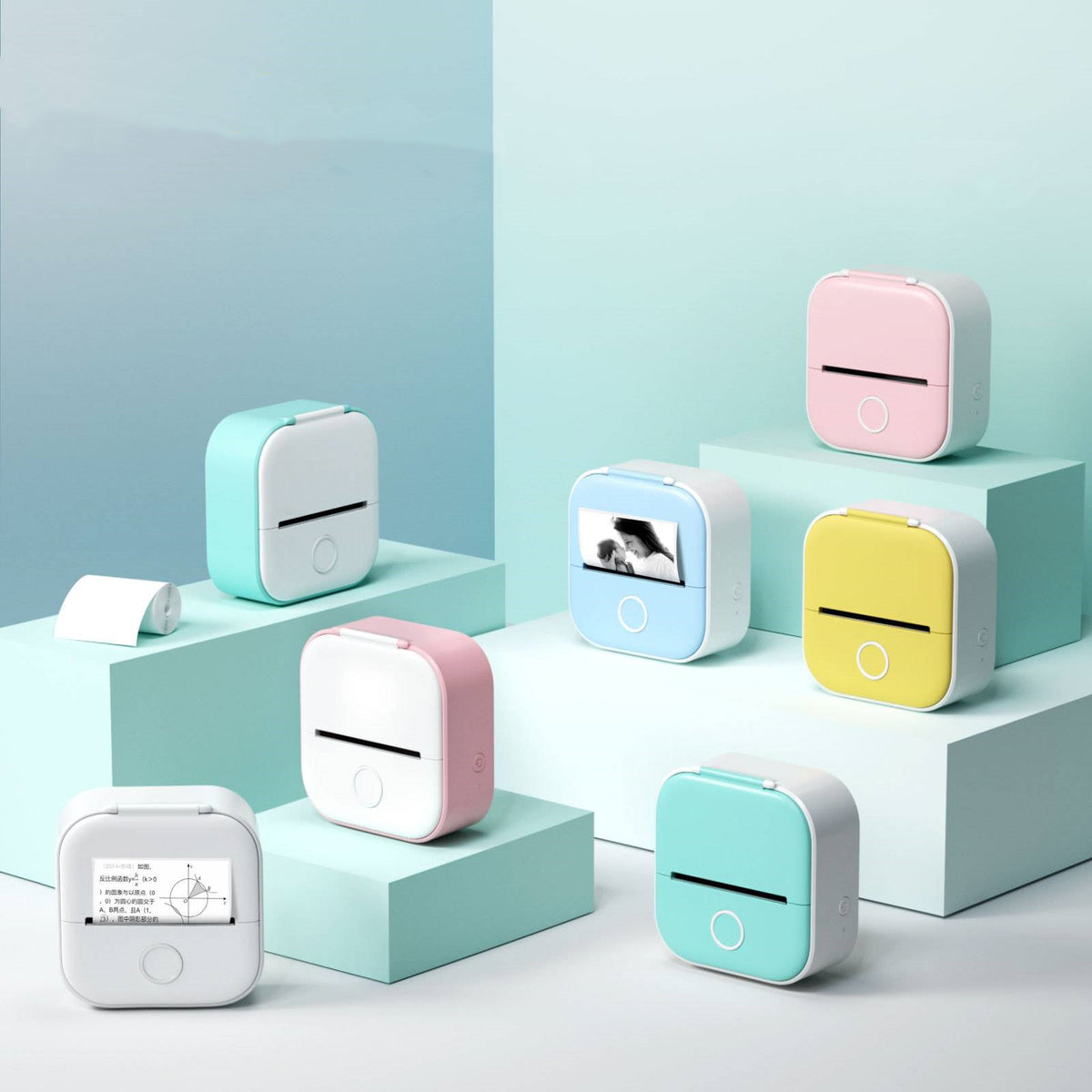 Mini Pocket Portable Printer - Bluetooth Photo & Label Printer