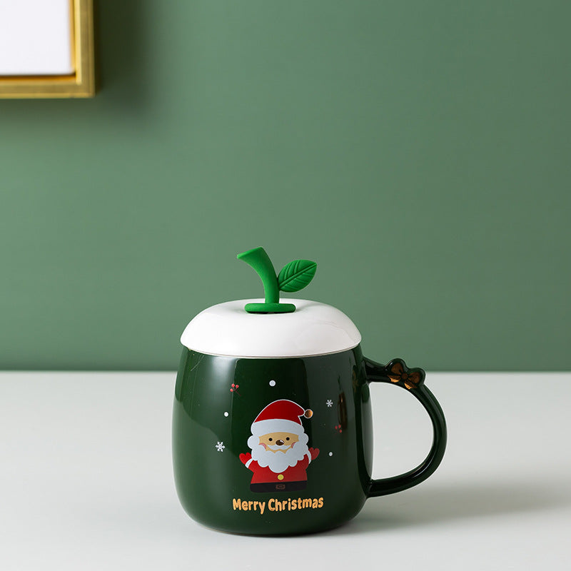Christmas Fashion Mug Elk Snowman Cute Cartoon Ceramic | Holiday Gift