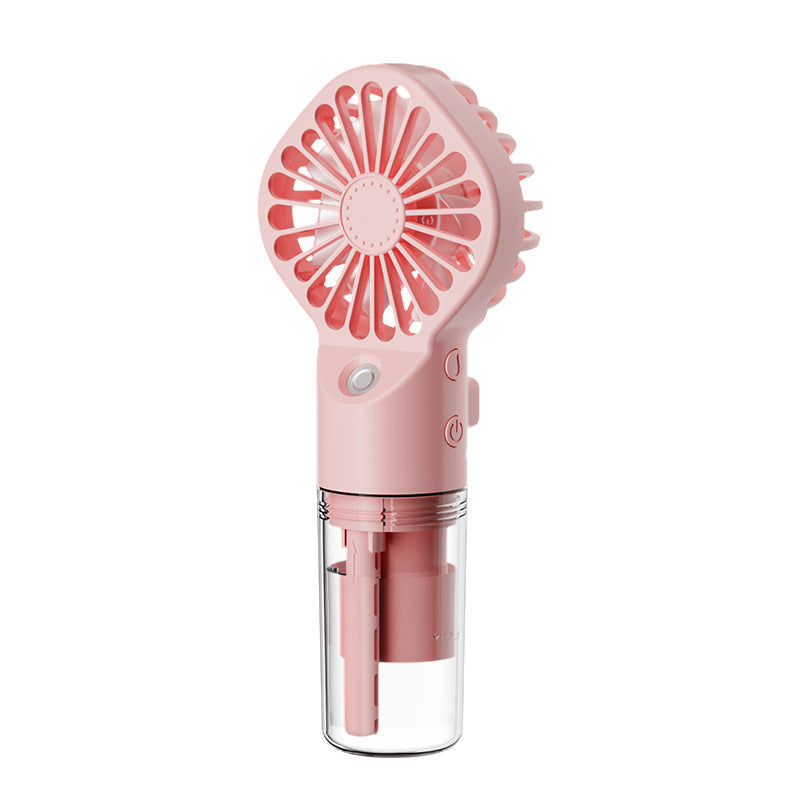 Portable Handheld Water Mist Spray Fan - 4-Speed USB Fan