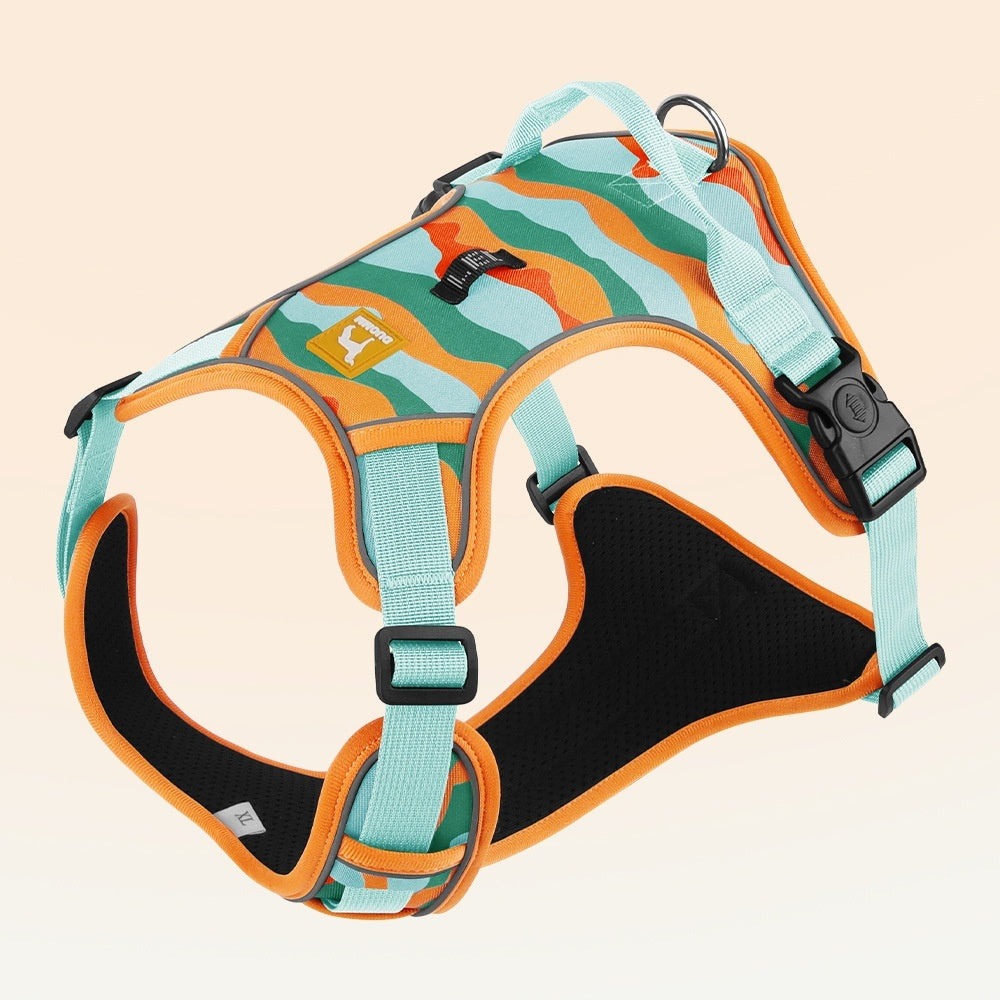 Reflective Dog Harness with Back Handle - Oxford Commuter Harness for Walks