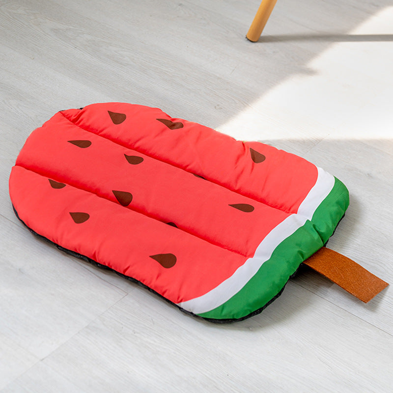 Fruit Design Pet Cooling Mat - Washable Summer Self-Cooling Pad for Dogs & Cats