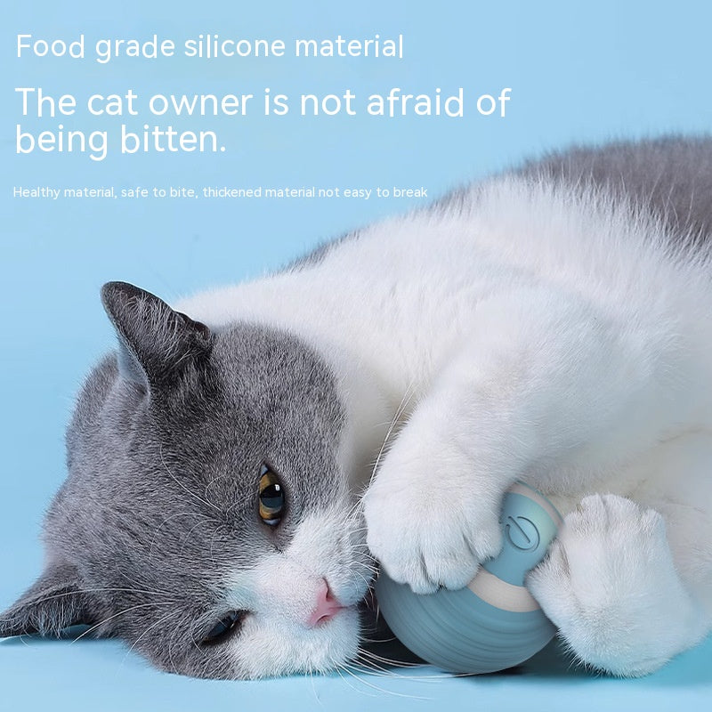 Automatic Bouncing Cat Ball - Rechargeable Self-Moving Kitten Toy