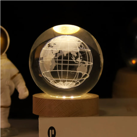 3D Crystal Ball LED Night Light
